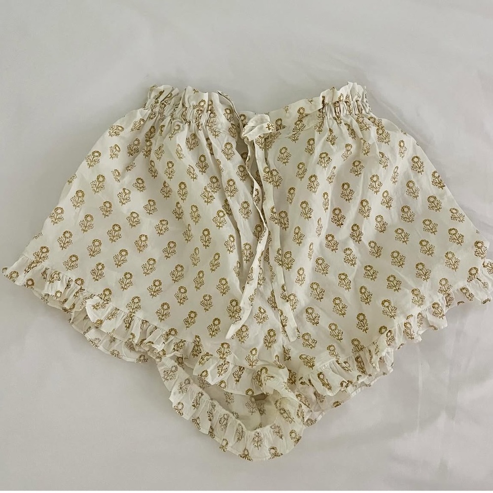 Doen Enna Shorts in Cream Sunflower